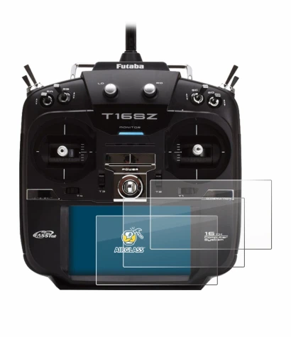 Image de l'appareil Robbe Futaba T16IZ avec une grande variété de protections d'écran.