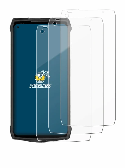 Image de l'appareil Ulefone Power Armor 13 avec une grande variété de protections d'écran.