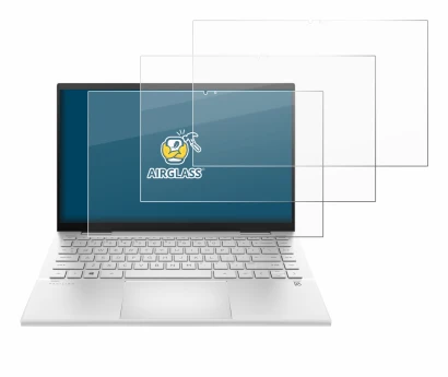 Image de l'appareil HP Pavilion x360 (14-dyX) avec une grande variété de protections d'écran.