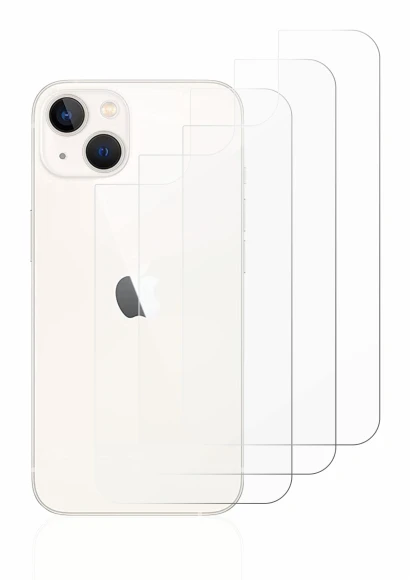 Image de l'appareil Apple iPhone 13 (Arrière) avec une grande variété de protections d'écran.