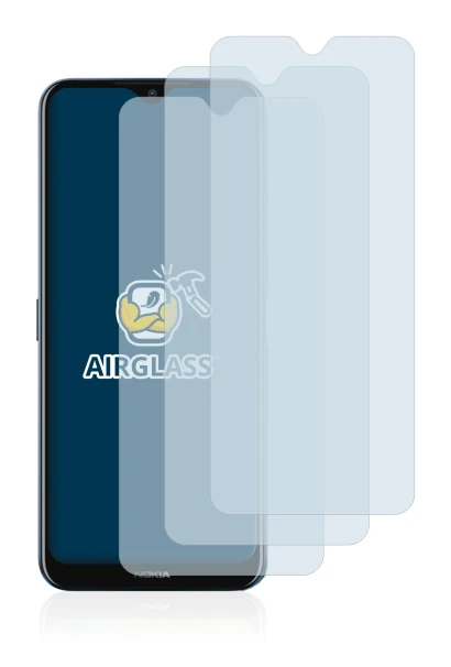Image de l'appareil Nokia G50 avec une grande variété de protections d'écran.