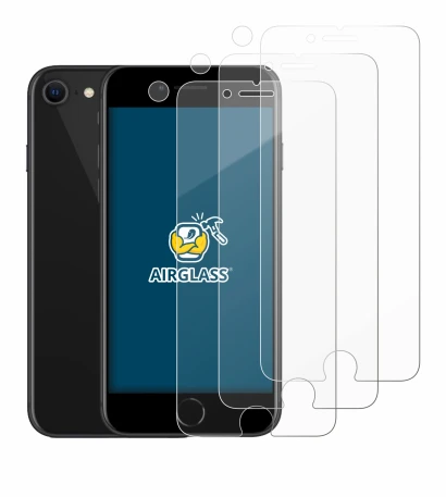 Image de l'appareil Apple iPhone SE 2 2020 (Avant+Caméra) avec une grande variété de protections d'écran.