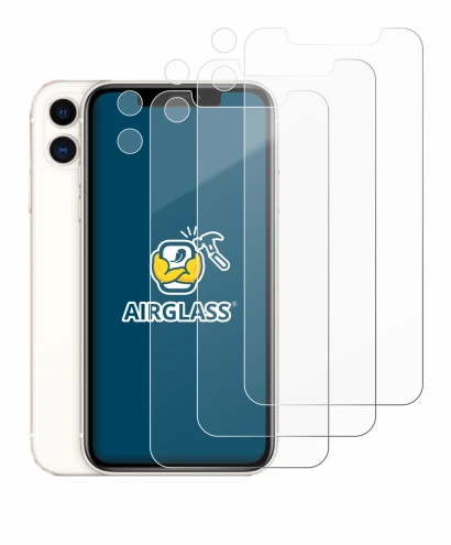 Image de l'appareil Apple iPhone 11 (Avant+Caméra) avec une grande variété de protections d'écran.