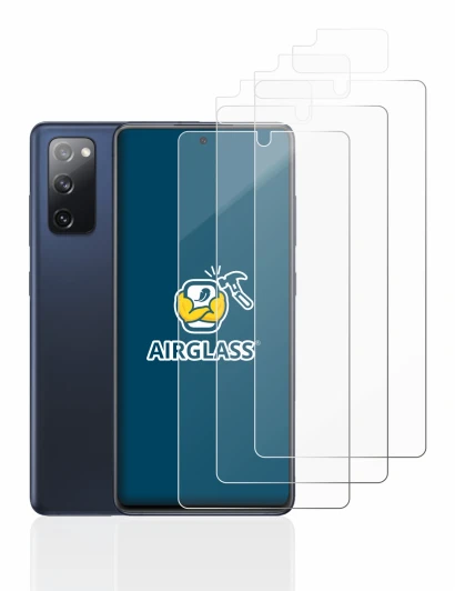 Image de l'appareil Samsung Galaxy S20 FE (Avant+Caméra) avec une grande variété de protections d'écran.