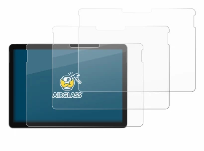 Image de l'appareil Microsoft Surface Go 3 avec une grande variété de protections d'écran.