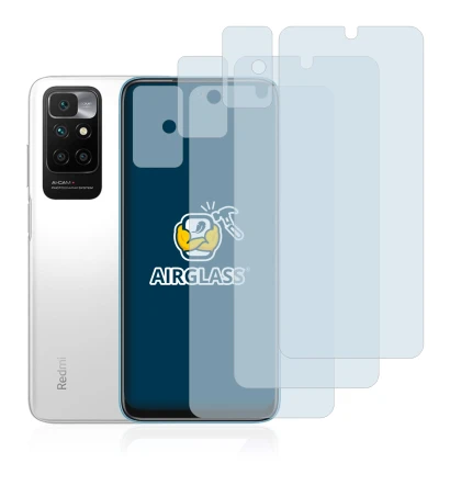 Image de l'appareil Xiaomi Redmi 10 (Avant+Caméra) avec une grande variété de protections d'écran.