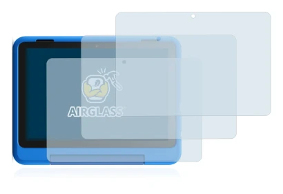 Image de l'appareil Amazon Fire HD 8 Kids Pro Edition 2021 (10ème Gen.) avec une grande variété de protections d'écran.