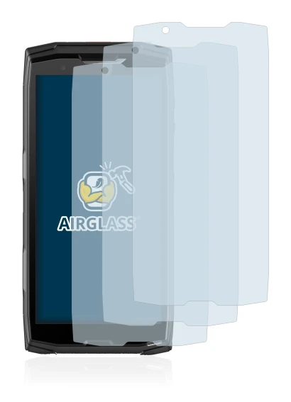 Image de l'appareil Crosscall Core-X5 avec une grande variété de protections d'écran.