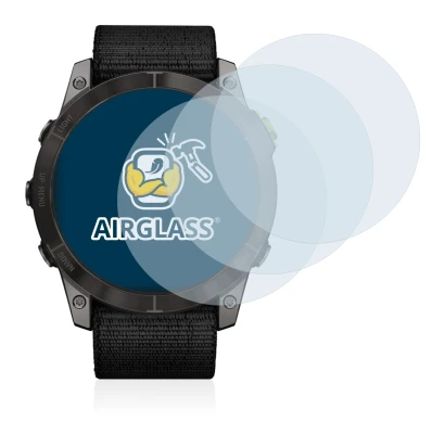 Image de l'appareil Garmin Enduro 2 avec une grande variété de protections d'écran.