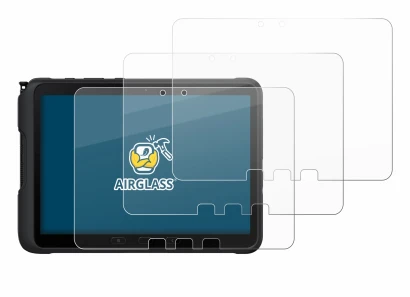 Image de l'appareil Samsung Galaxy Tab Active 4 Pro avec une grande variété de protections d'écran.