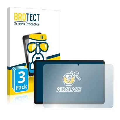 Face avant d’un emballage produit avec le logo de la marque BROTECT. À côté, l’appareil Honor Pad 8 est représenté avec la pro