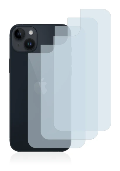 Image de l'appareil Apple iPhone 14 Plus (Arrière) avec une grande variété de protections d'écran.