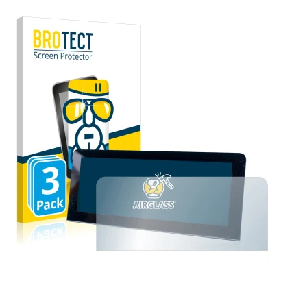 Face avant d’un emballage produit avec le logo de la marque BROTECT. À côté, l’appareil MG 4 est représenté avec la protection