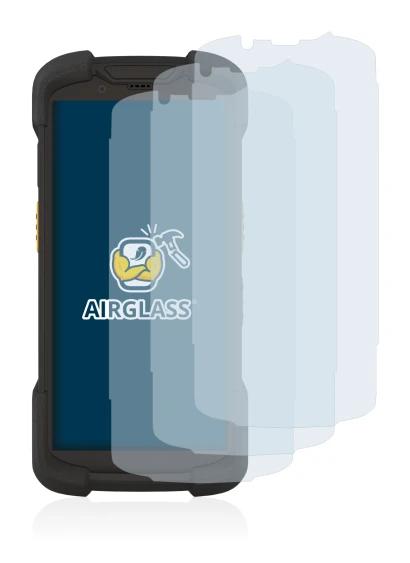 Image de l'appareil Zebra TC73 avec une grande variété de protections d'écran.