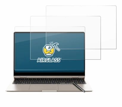 Image de l'appareil Samsung Galaxy Book3 360 15.6" avec une grande variété de protections d'écran.