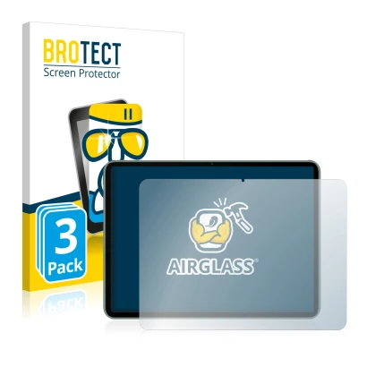 Face avant d’un emballage produit avec le logo de la marque BROTECT. À côté, l’appareil OnePlus Pad est représenté avec la pro