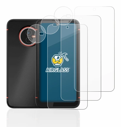 Image de l'appareil Gigaset GX4 (Avant+Caméra) avec une grande variété de protections d'écran.