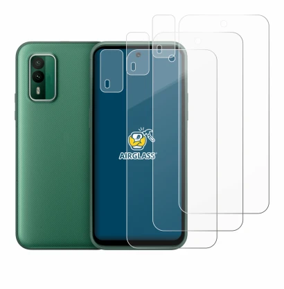 Image de l'appareil Nokia XR21 (Avant+Caméra) avec une grande variété de protections d'écran.