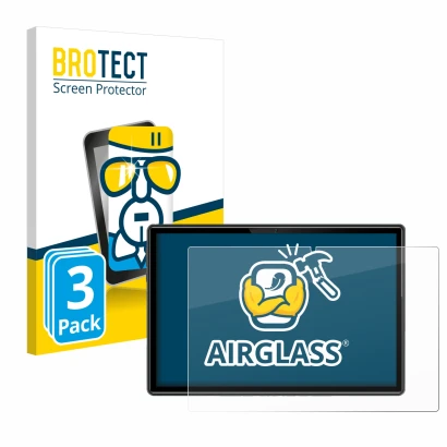 Face avant d’un emballage produit avec le logo de la marque BROTECT. À côté, l’appareil Doogee U10 est représenté avec la prot