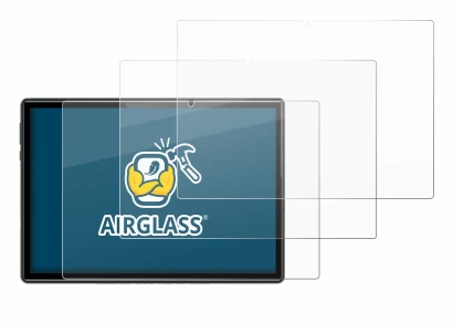 Image de l'appareil Doogee U10 avec une grande variété de protections d'écran.