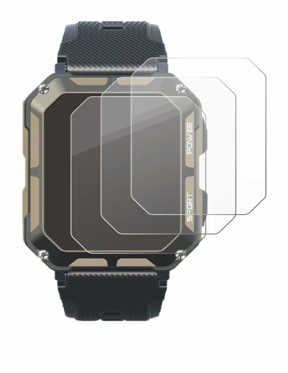 Image de l'appareil Blackview C20Pro 1.83" avec une grande variété de protections d'écran.