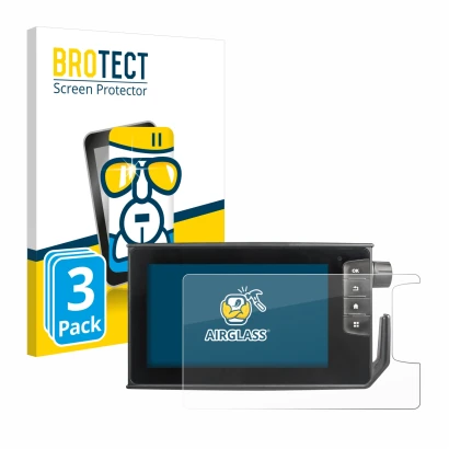 Face avant d’un emballage produit avec le logo de la marque BROTECT. À côté, l’appareil Valtra SmartTouch Terminal est représe