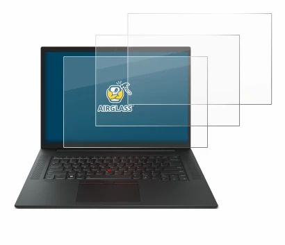 Image de l'appareil Lenovo ThinkPad P1 Gen 6 16" avec une grande variété de protections d'écran.