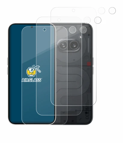 Image de l'appareil Nothing Phone (2a) (Avant+Caméra) avec une grande variété de protections d'écran.