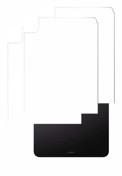 Image de l'appareil Apple iPad Pro 11" 2024 (Arrière) avec une grande variété de protections d'écran.