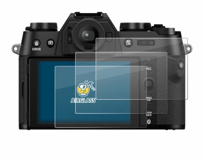 Image de l'appareil Fujifilm X-T50 avec une grande variété de protections d'écran.