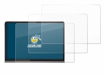 Image de l'appareil Lenovo Tab Plus avec une grande variété de protections d'écran.