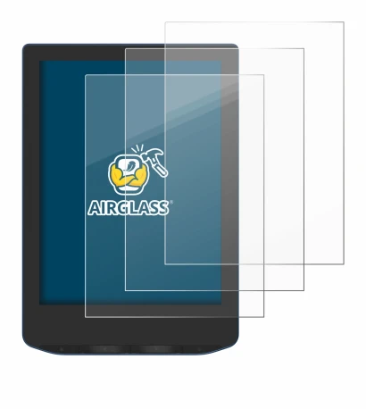 Image de l'appareil PocketBook Verse Pro Color avec une grande variété de protections d'écran.