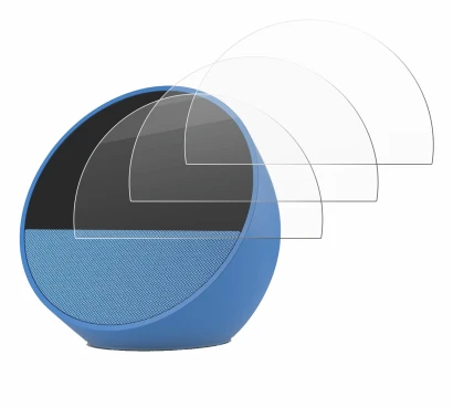 Image de l'appareil Amazon Echo Spot 2024 avec une grande variété de protections d'écran.