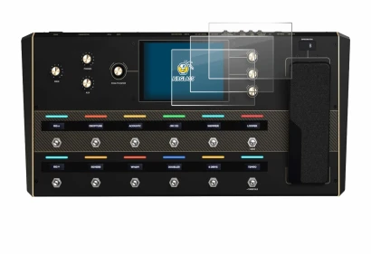 Image de l'appareil Headrush Prime avec une grande variété de protections d'écran.