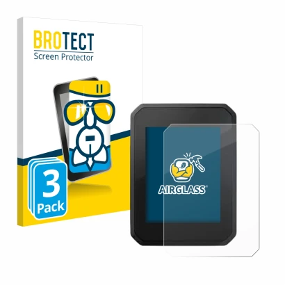 Face avant d’un emballage produit avec le logo de la marque BROTECT. À côté, l’appareil FIT Display Compact 2.0 est représenté