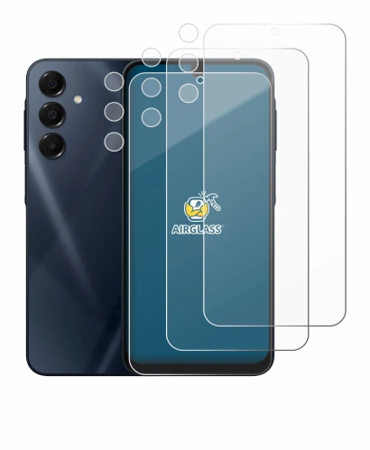 Image de l'appareil Samsung Galaxy A16 5G (Avant+Caméra) avec une grande variété de protections d'écran.