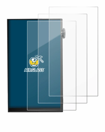 Image de l'appareil iBasso DX180 avec une grande variété de protections d'écran.