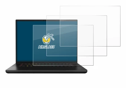 Image de l'appareil Razer Blade 16 2024 avec une grande variété de protections d'écran.