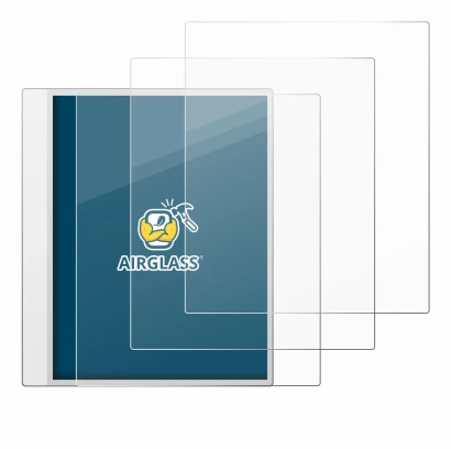 Image de l'appareil Boox Note Max avec une grande variété de protections d'écran.