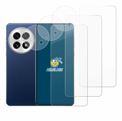 Image de l'appareil OnePlus 13 (Avant+Caméra) avec une grande variété de protections d'écran.