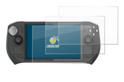 Image de l'appareil Zotac Gaming Zone avec une grande variété de protections d'écran.