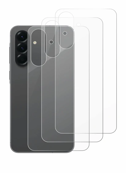 Image de l'appareil Samsung Galaxy A56 5G (Arrière) avec une grande variété de protections d'écran.