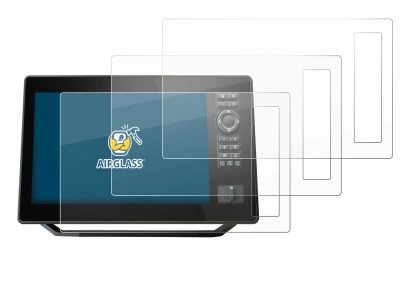 Image de l'appareil Humminbird Xplore 10 avec une grande variété de protections d'écran.