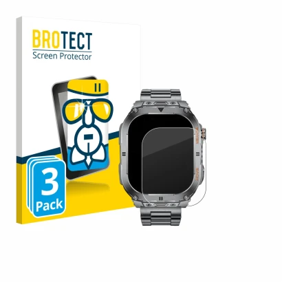 Face avant d’un emballage produit avec le logo de la marque BROTECT. À côté, l’appareil SUNKTA EF9-A 2.13" est représenté avec