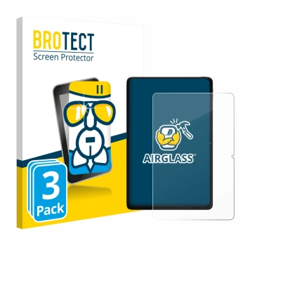 Face avant d’un emballage produit avec le logo de la marque BROTECT. À côté, l’appareil Xiaomi POCO Pad 12.1" est représenté a