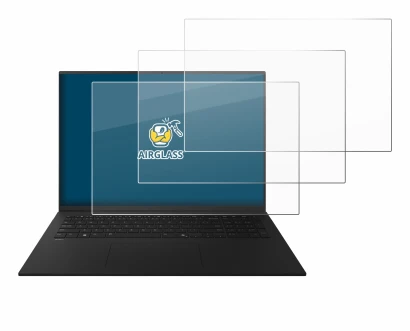 Image de l'appareil LG gram 17" 2025 avec une grande variété de protections d'écran.