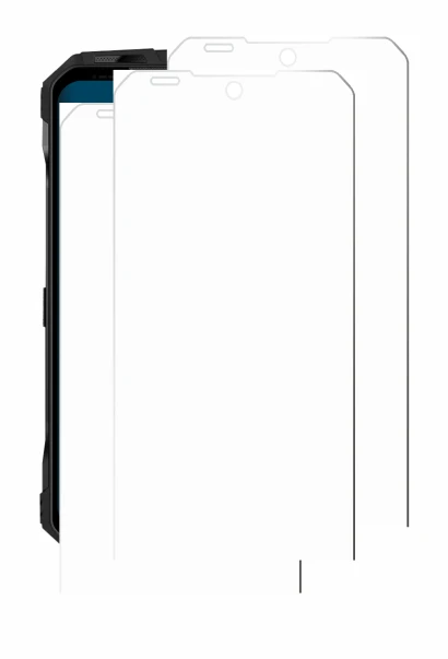 Image de l'appareil Doogee V Max S avec une grande variété de protections d'écran.