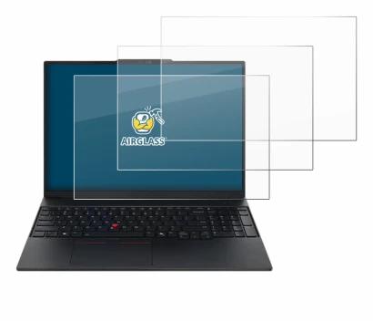 Image de l'appareil Lenovo ThinkPad E16 Gen 3 avec une grande variété de protections d'écran.