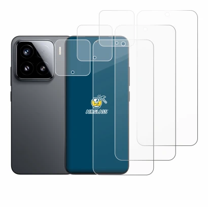 Image de l'appareil Xiaomi 15 (Avant+Caméra) avec une grande variété de protections d'écran.