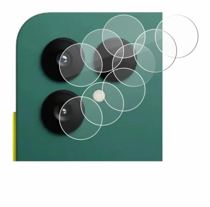 Image de l'appareil Fairphone 6 (Caméra UNIQUEMENT) avec une grande variété de protections d'écran.